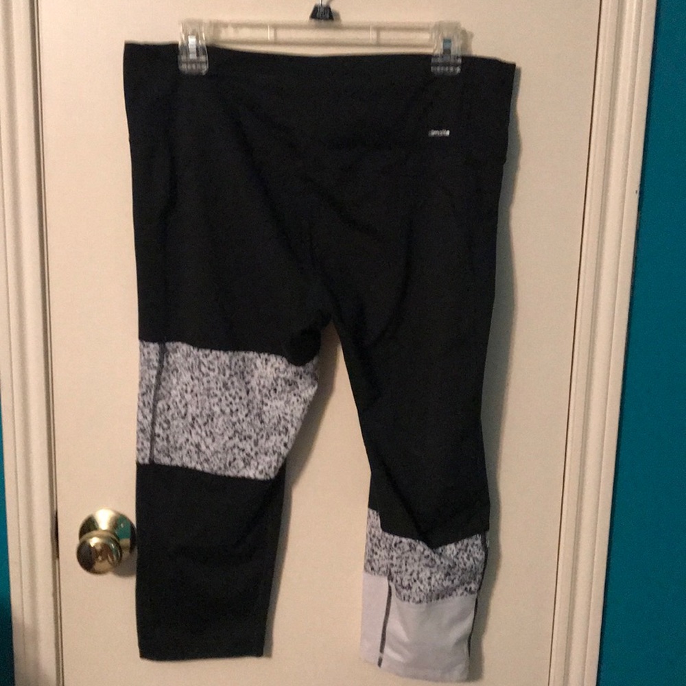 Adidas, climalite,  black and white leggings